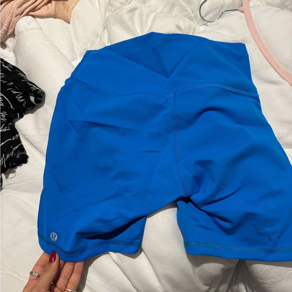 Lululemon Blue Biker Shorts